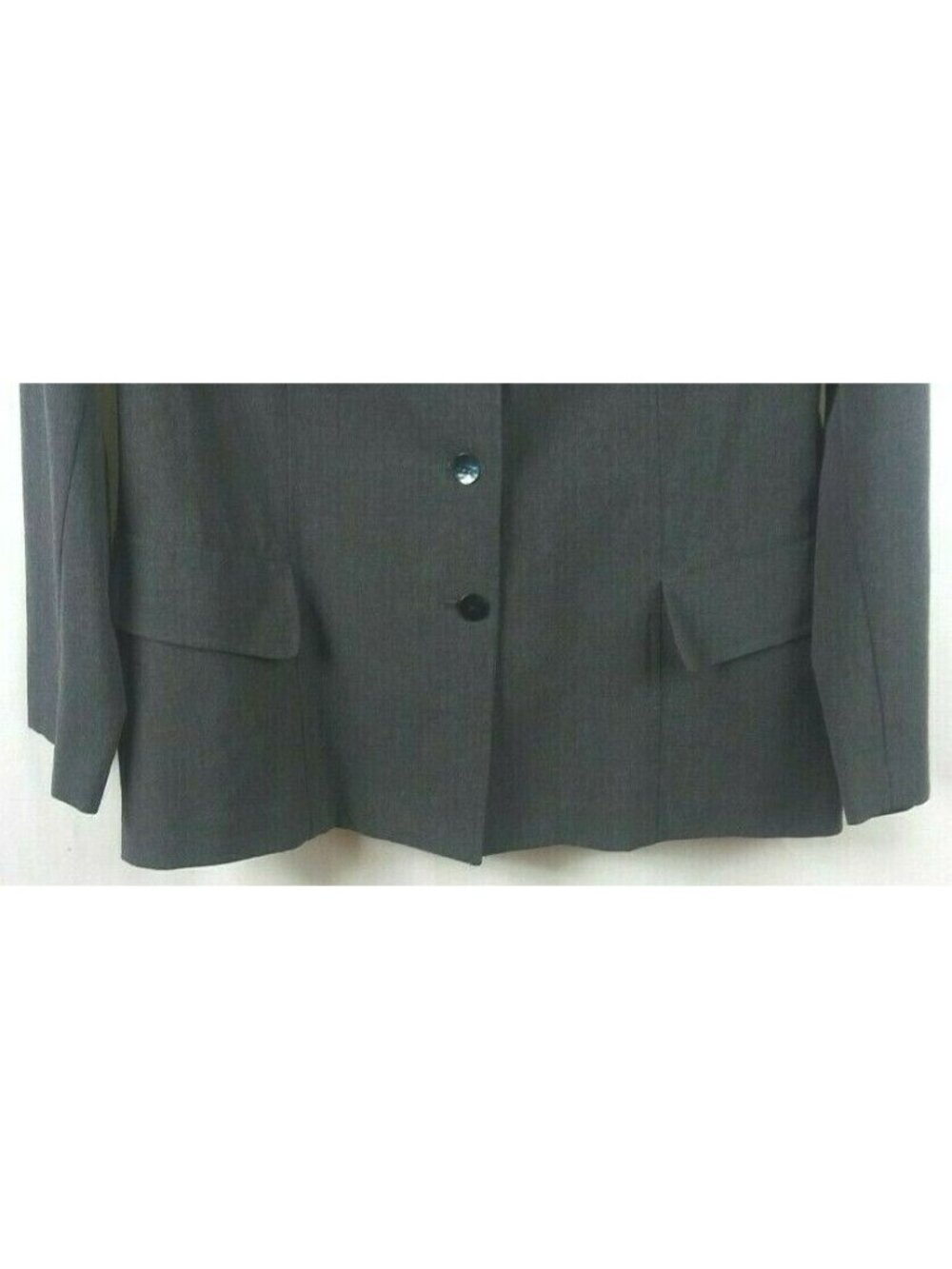 Gray Blazer Jacket Medium Chicos 1 Workwear Interview Career - Picture 4 of 6